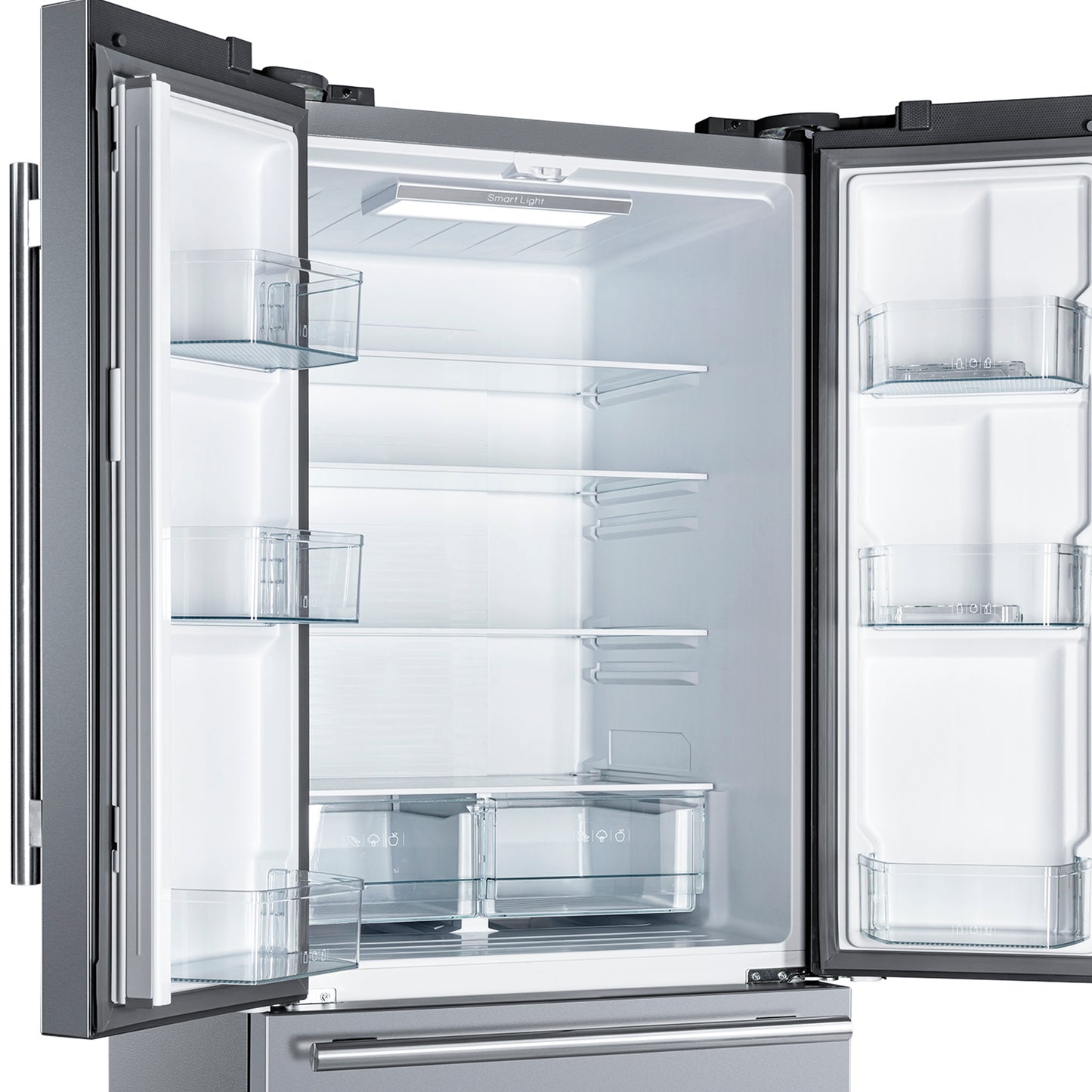 Réfrigérateur Forno Gallipoli à portes françaises de 30 pouces, 17,5 cu.ft Gril décoratif moderne de grande capacité, 86 cm de largeur, en acier inoxydable, technologie No Frost, écoénergétique