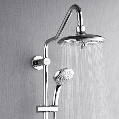 Forno Acqua AcquaSPA Retrofit Shower, Overhead Rainfall, 8 Inch Shower Head, Handheld Shower Head, Body Jets, 6 Way Diverter, Polished Stainless Steel Finish, 1.8 GPM Flow Rate