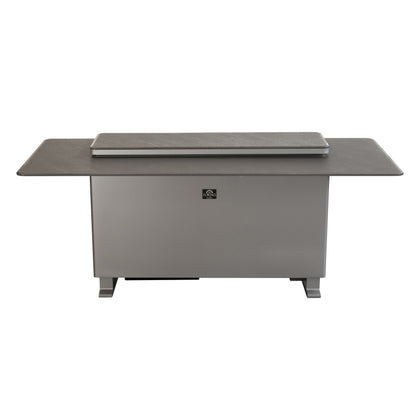Elevato Table de bar intelligente, noir grès, réfrigérateur-congélateur de 5,3 cu.ft avec commande Bluetooth
