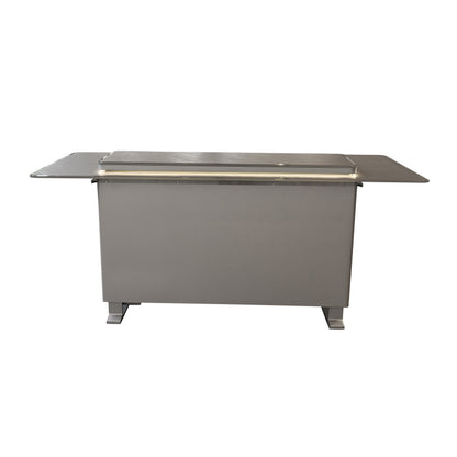 Elevato Table de bar intelligente, noir grès, réfrigérateur-congélateur de 5,3 cu.ft avec commande Bluetooth
