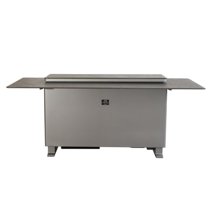 Elevato Table de bar intelligente, noir grès, réfrigérateur-congélateur de 5,3 cu.ft avec commande Bluetooth
