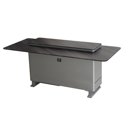 Elevato Smart Bar Table, Midnight Marble, 5.3 cu.ft fridge and freezer with Bluetooth control - Forno Appliances