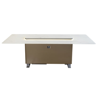 Cinetico Mesa de comedor inteligente en blanco, refrigerador y congelador de 5.3 cu.ft con control Bluetooth