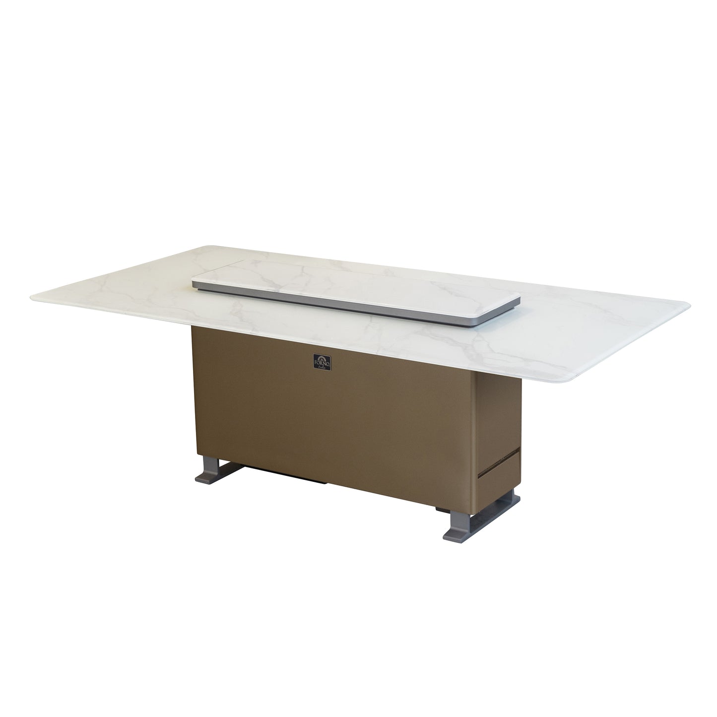 Cinetico Mesa de comedor inteligente en blanco, refrigerador y congelador de 5.3 cu.ft con control Bluetooth