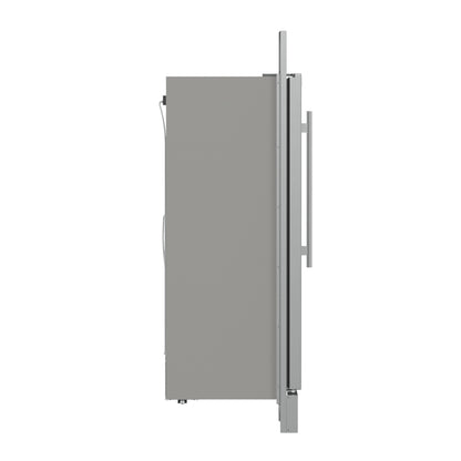 Congelador Forno Fortezza de 32 pulgadas con apertura a la izquierda, parrilla de borde estándar, acero inoxidable, con máquina de hielo automática