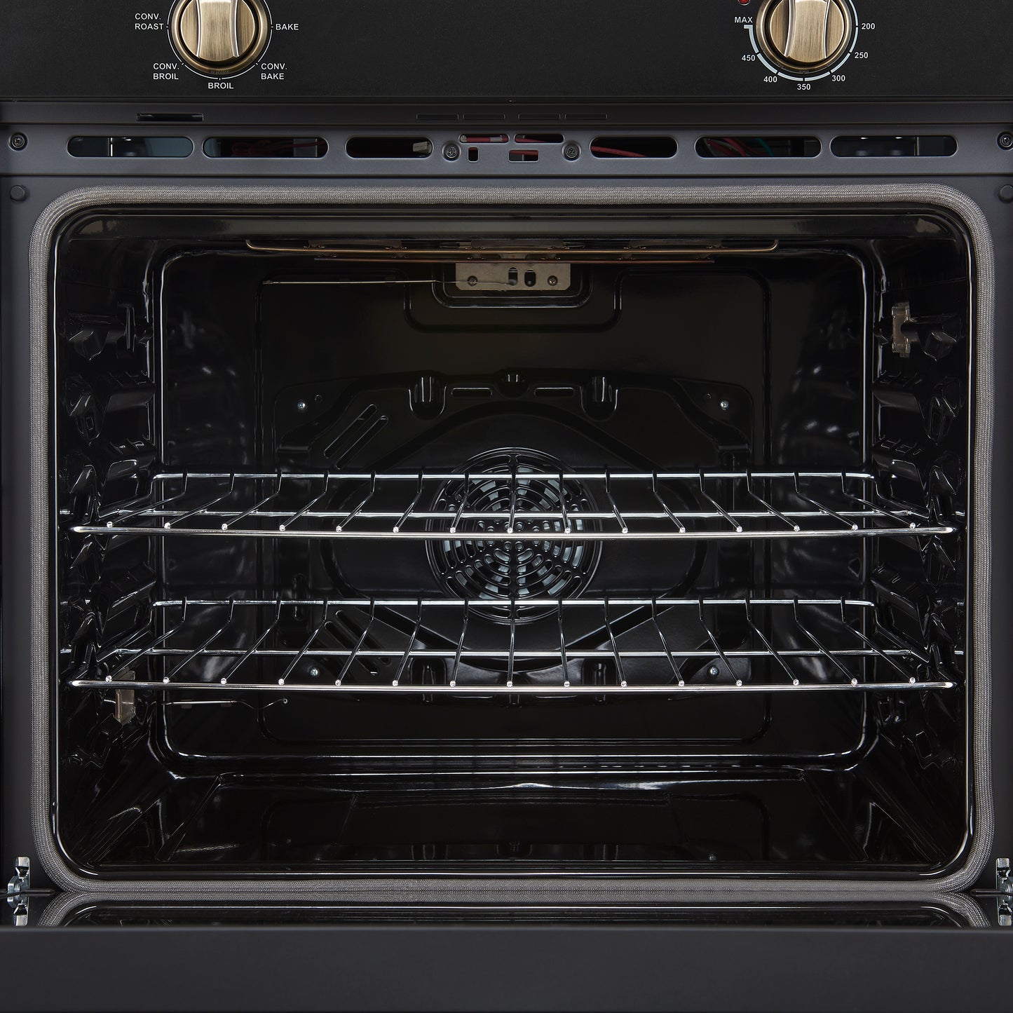 Forno Vomero 30-Inch Wall Oven, Black, 5 cu.ft Capacity, 3550 Watts Convection, Mechanical Controls, Manuel Steam Clean