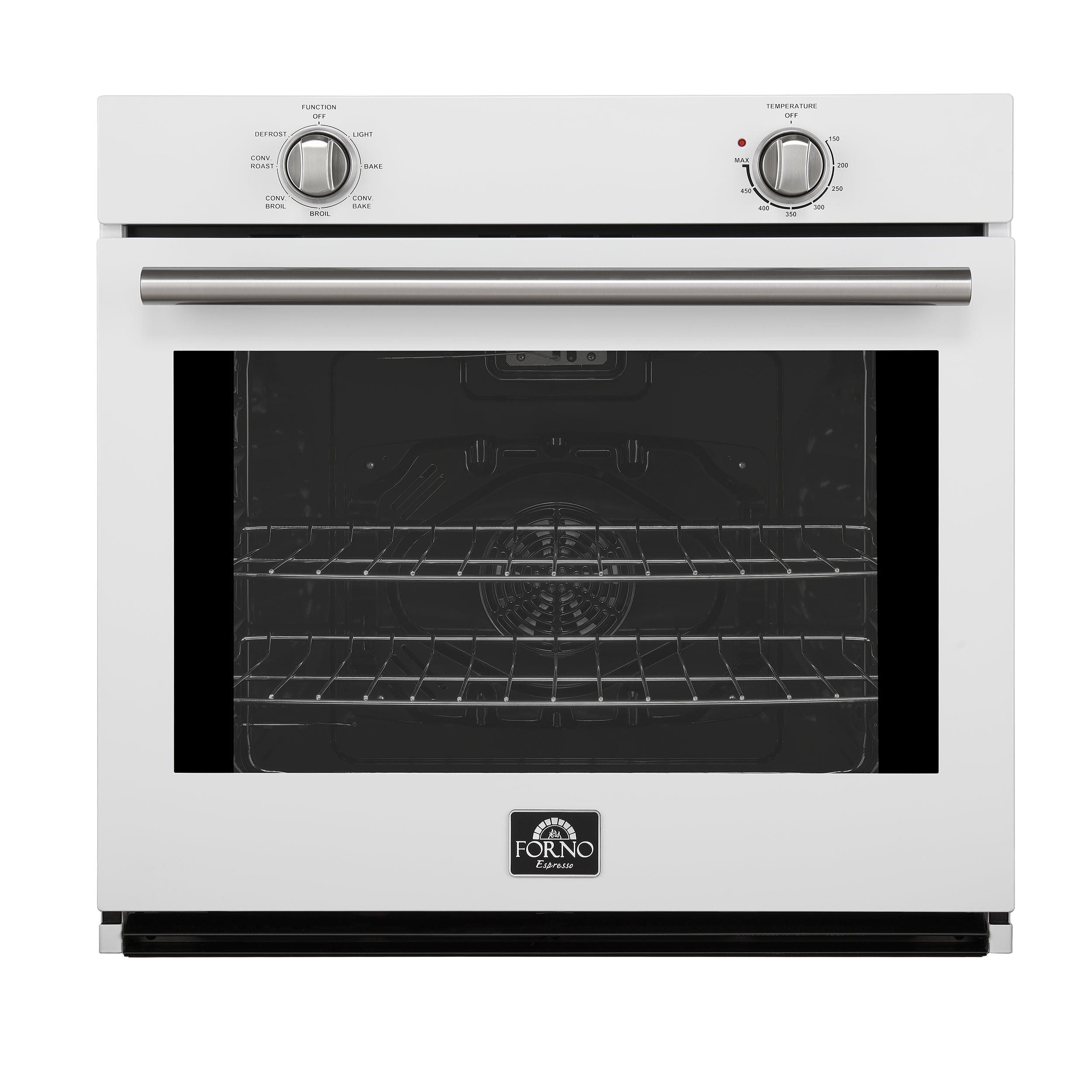Forno Vomero 30-Inch Wall Oven, White, 5 cu.ft Capacity, 3550