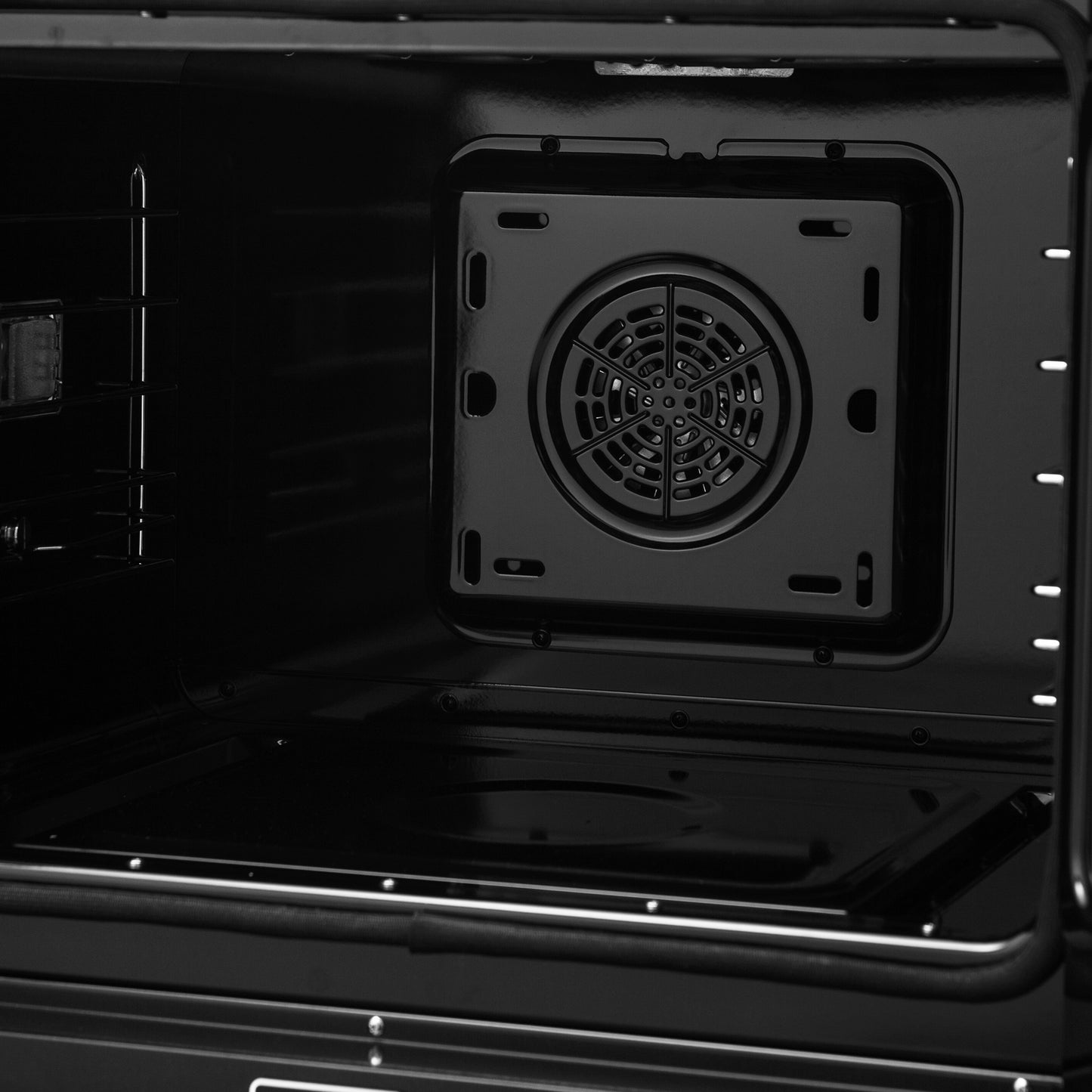 Horno eléctrico de pared Forno Asti de 30 pulgadas con puerta francesa en negro y latón antiguo, 3,68 pies cúbicos, convección real, 3600 W, freidora de aire, sous vide, autolimpieza