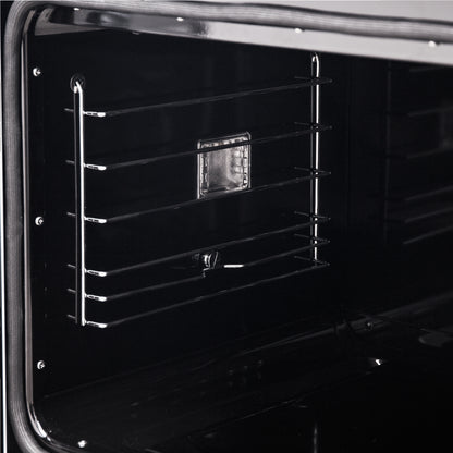 Horno eléctrico de pared Forno Asti de 30 pulgadas con puerta francesa en blanco y latón antiguo, 3,68 pies cúbicos, convección real, 3600 W, freidora de aire, sous vide, autolimpieza