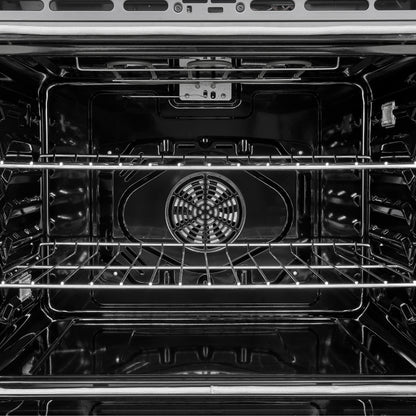 Horno de pared Forno Vomero de 30 pulgadas, acero inoxidable, capacidad de 5 pies cúbicos, 3550 vatios de convección, controles mecánicos, función de autolimpieza