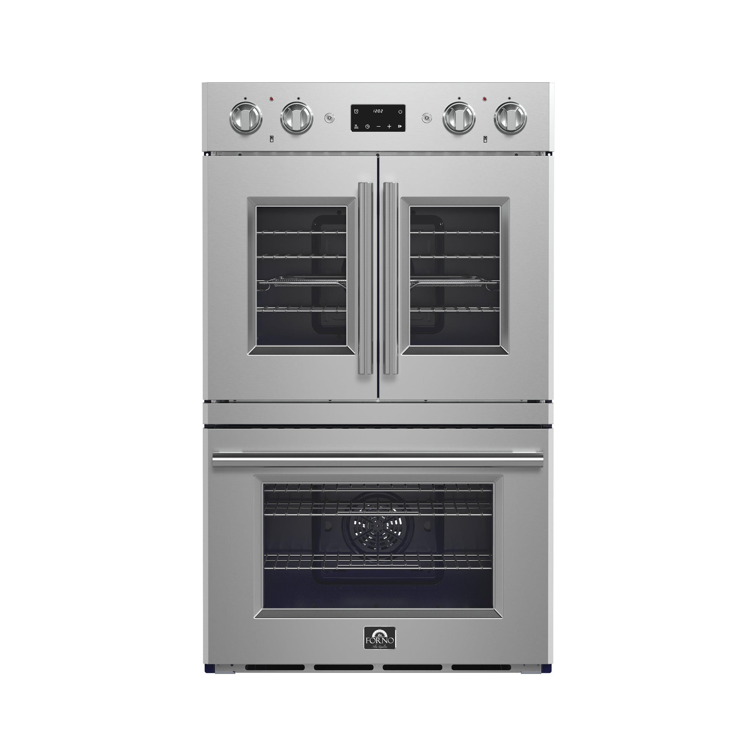 Forno Gallico 30-Inch Electric French Door Double Oven, Stainless Stee