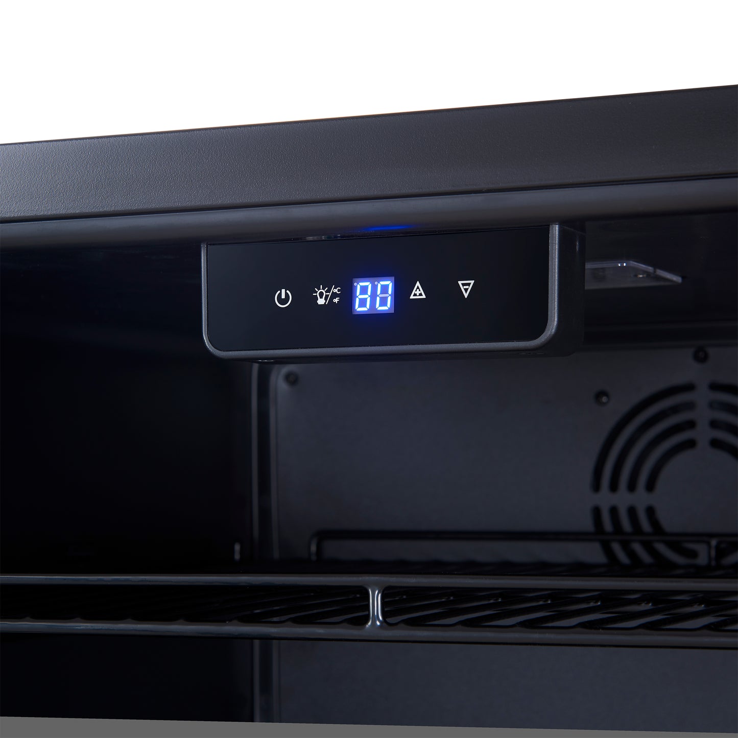 Enfriador de bebidas Forno Frescolino de 24 pulgadas, acero inoxidable, con iluminación LED, puerta de triple vidrio, capacidad para 188 latas, empotrado o independiente