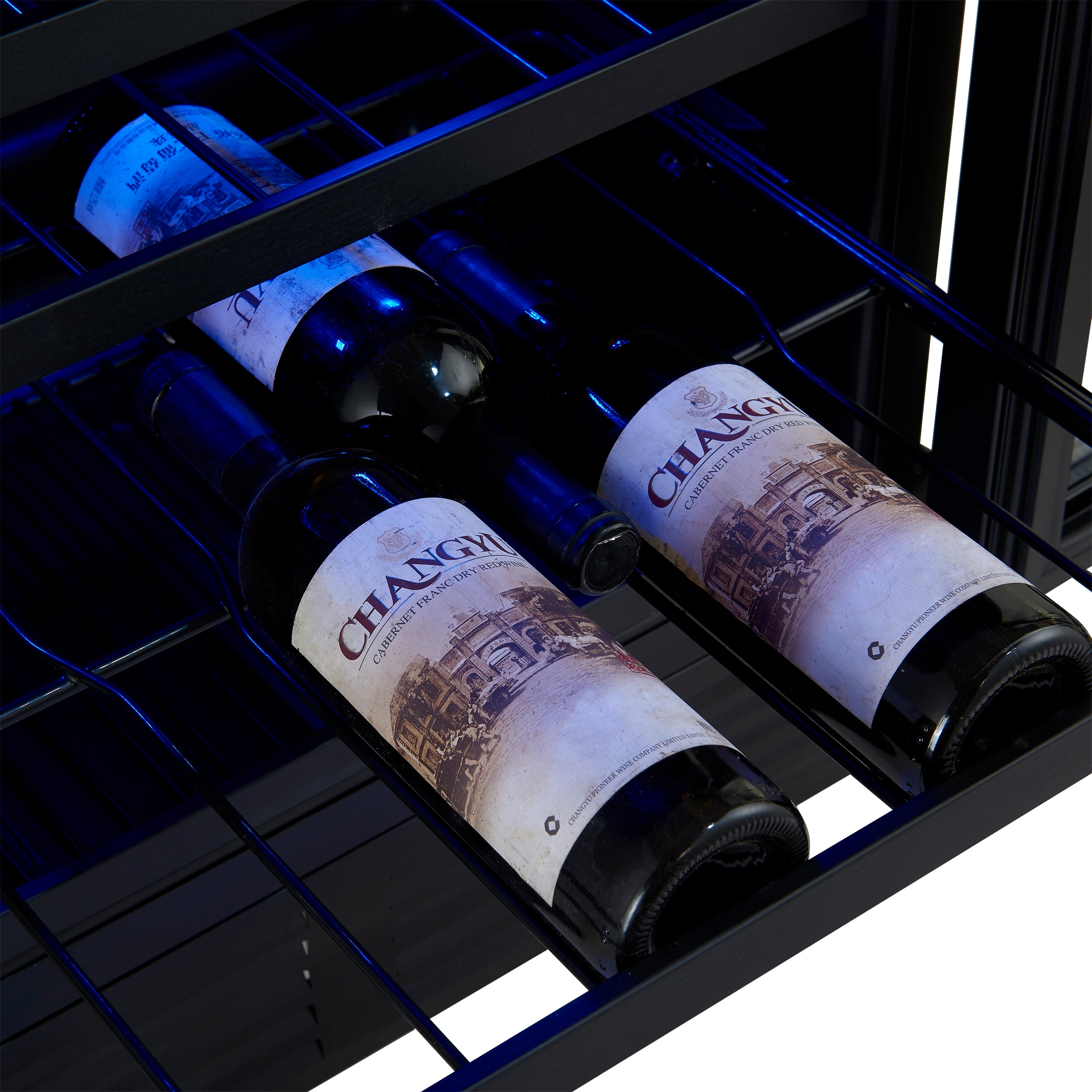 Gemello 48 Inch Side-by-Side Wine and Beverage Cooler in Stainless