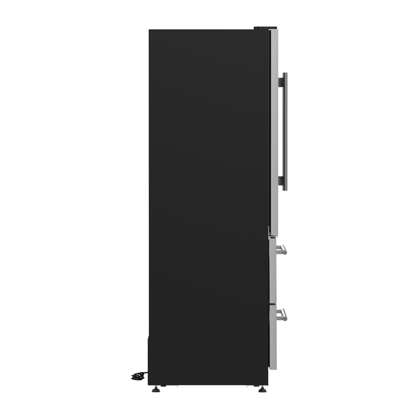 Enfriador de vinos Forno Campania de 32 pulgadas, acero inoxidable, dos zonas para vinos, dos cajones para bebidas, 17.7 pies cúbicos