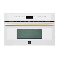 Four compact Oliena Espresso Blanc 30 pouces 1750 watts & Micro-ondes de 1000 watts, 1,6 pi³