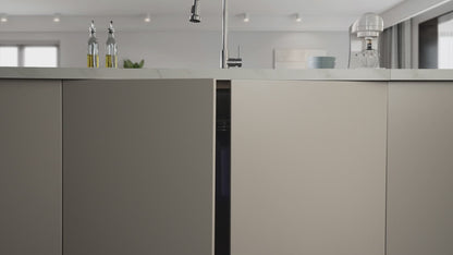 Triturador de basura ultra silencioso FORNO ACQUA BrightDIAMOND Moonstone de 3/4 HP con cable, sensor de movimiento, luz de gabinete e interruptor de aire precableado