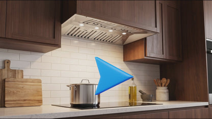 Forno Altilia 36-Inch Insert Range Hood, Stainless Steel, LED Lighting, Baffle Filters