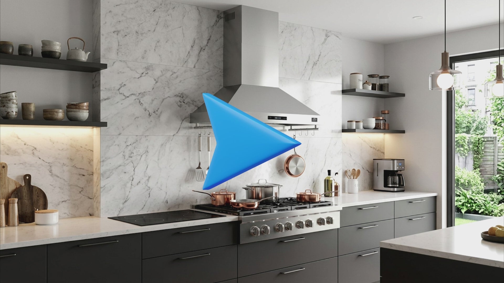 Forno Venezia 48 Inch Wall-Mounted Range Hood with Touch Controls