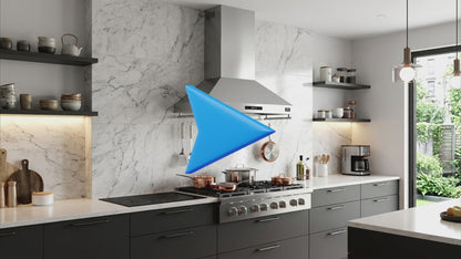 Forno Venezia 48 Inch Wall-Mounted Range Hood with Touch Controls and Baffle Filters