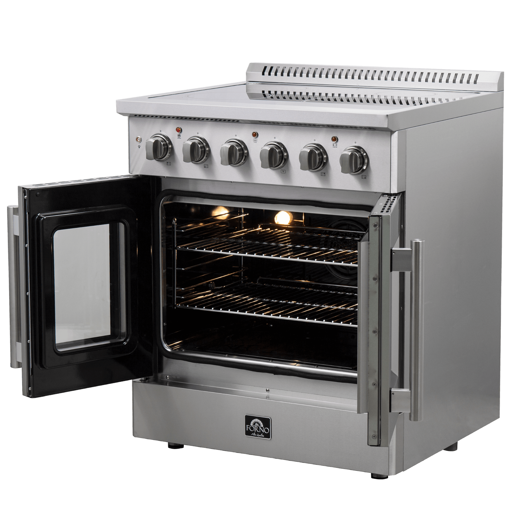FORNO Galiano 30" Freestanding French Door Electric Range - Image 4
