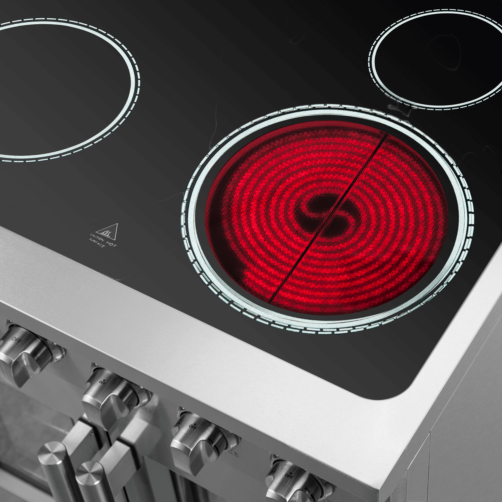 FORNO Galiano 30" Freestanding French Door Electric Range - Image 6