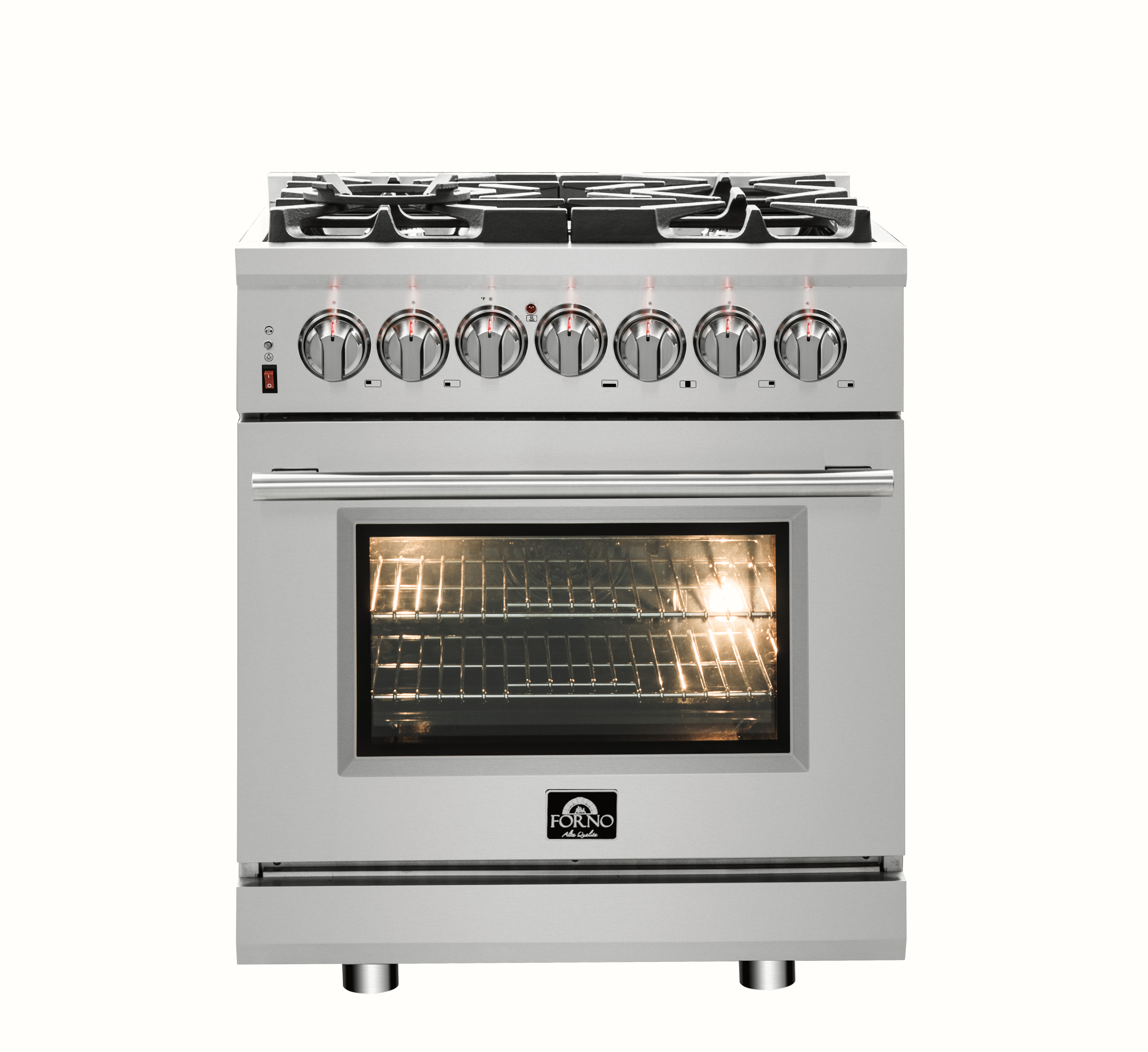 FORNO Massimo 30″ Freestanding Dual Fuel Range