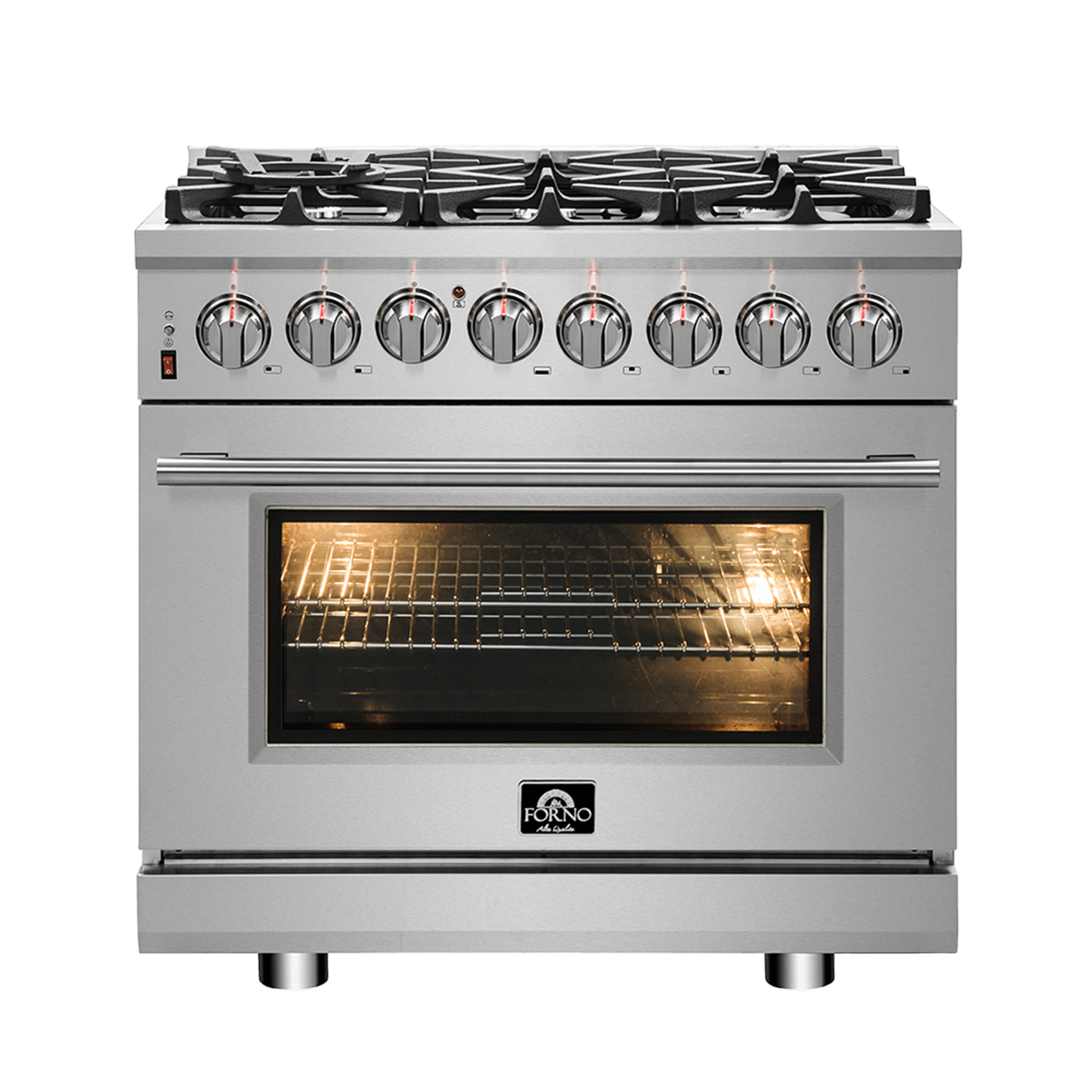 FORNO Massimo 36″ Freestanding Dual Fuel Range