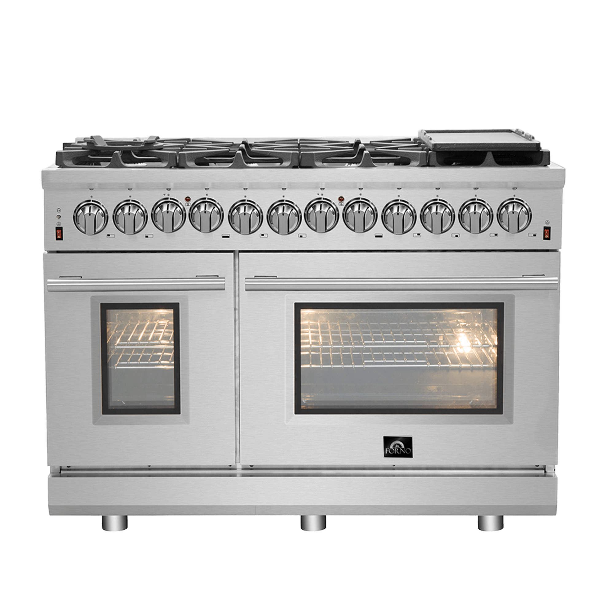 FORNO Massimo 48″ Freestanding Dual Fuel Range