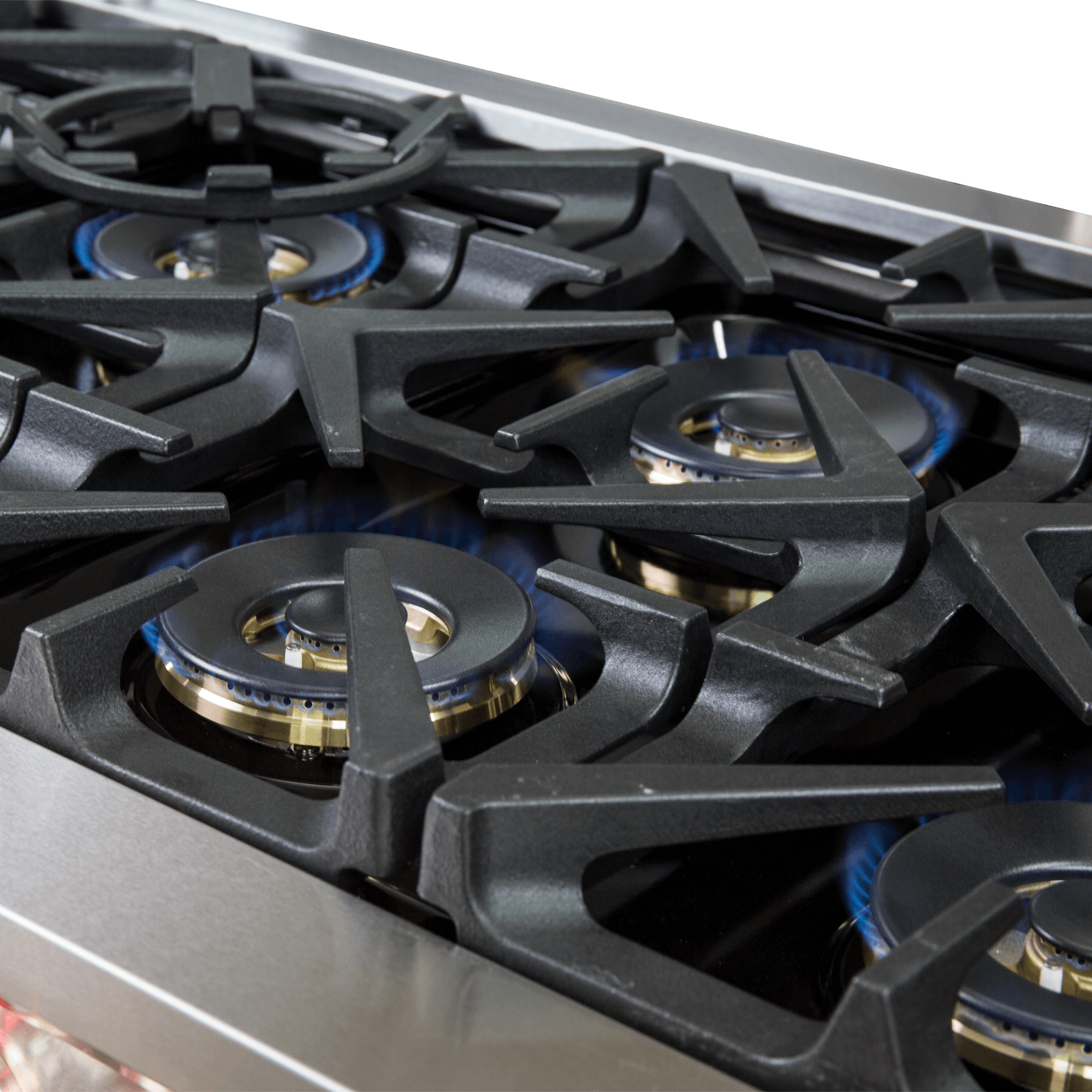 FORNO Capriasca 60" Dual Fuel Range Stainless Steel, 10 Burners, 8.54 cu.ft. True Convection Double Ovens - Image 8