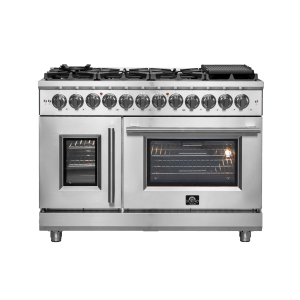 FORNO Massimo 48" Freestanding French Door Dual Fuel Range