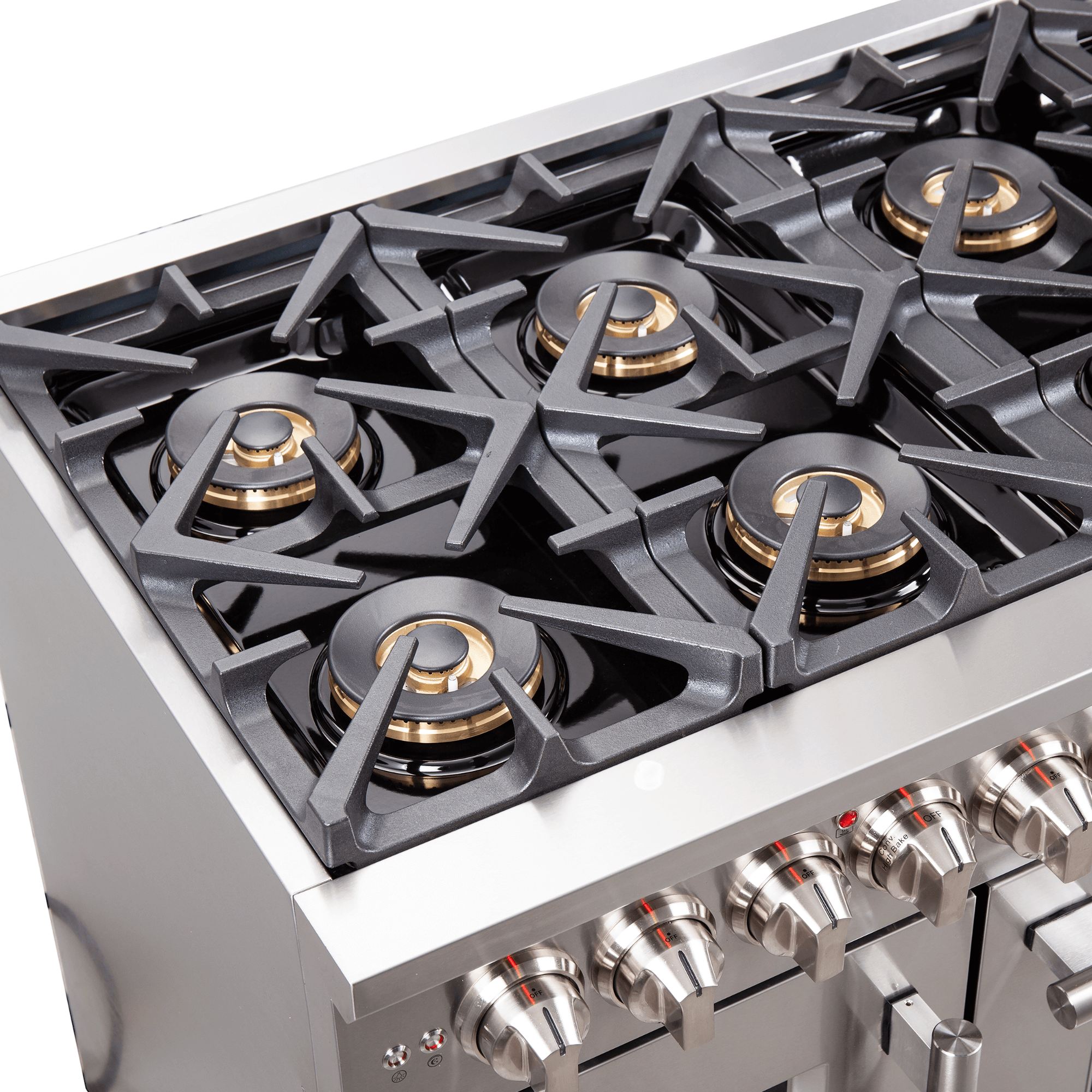 FORNO Capriasca 48" Freestanding French Door Dual Fuel Range - Image 5