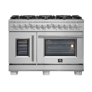 FORNO Capriasca 48" Freestanding French Door Dual Fuel Range