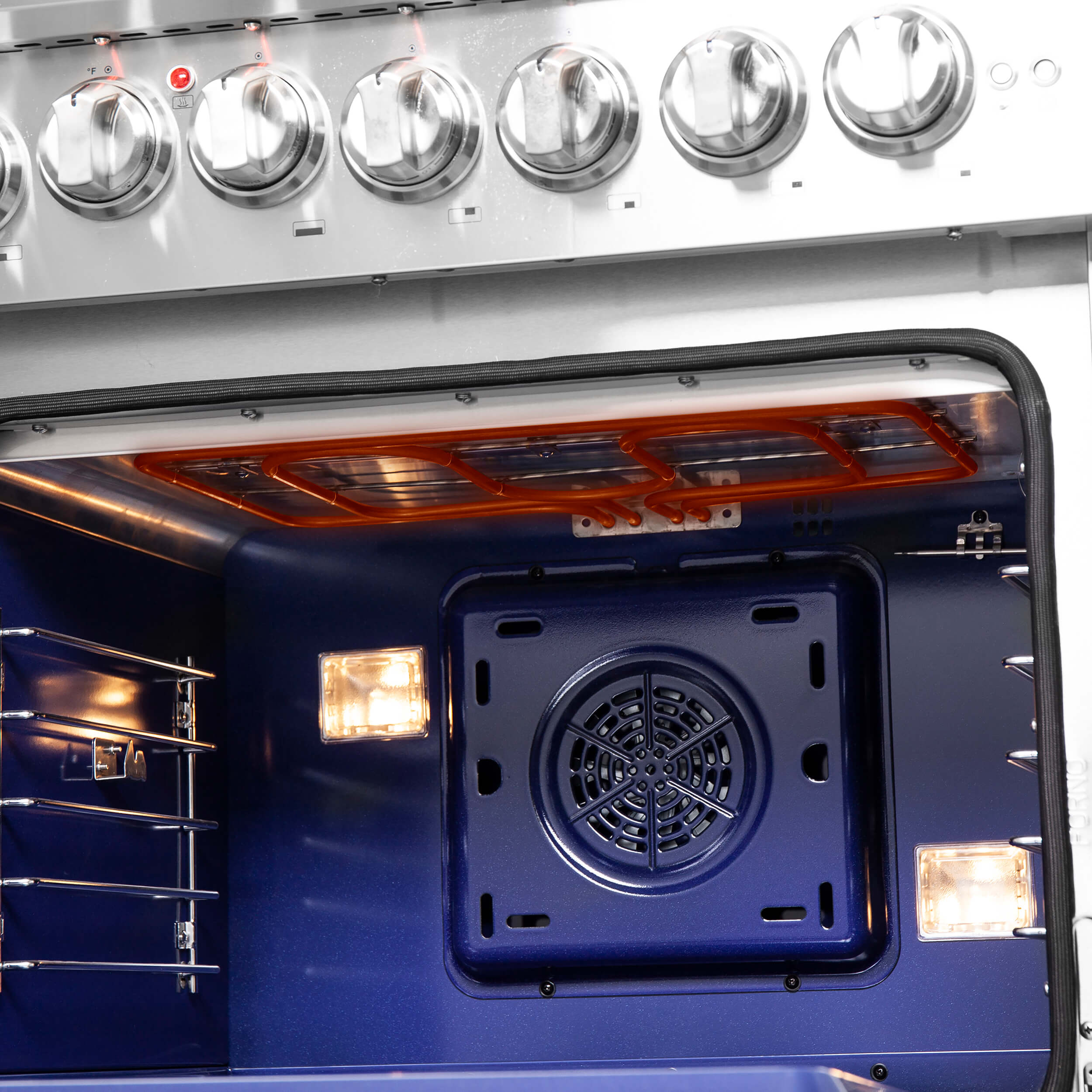 FORNO Capriasca 48" Freestanding French Door Dual Fuel Range - Image 9