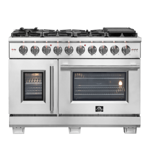 FORNO Capriasca 48" Freestanding French Door Gas Range