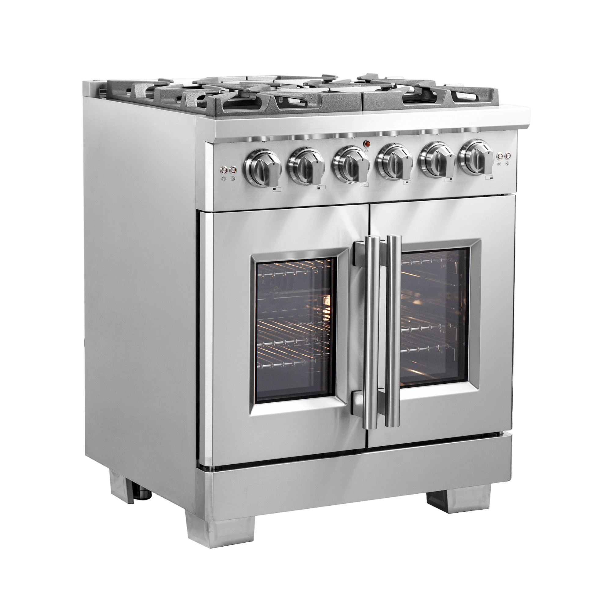 FORNO Capriasca 30" Freestanding French Door Gas Range - Image 3