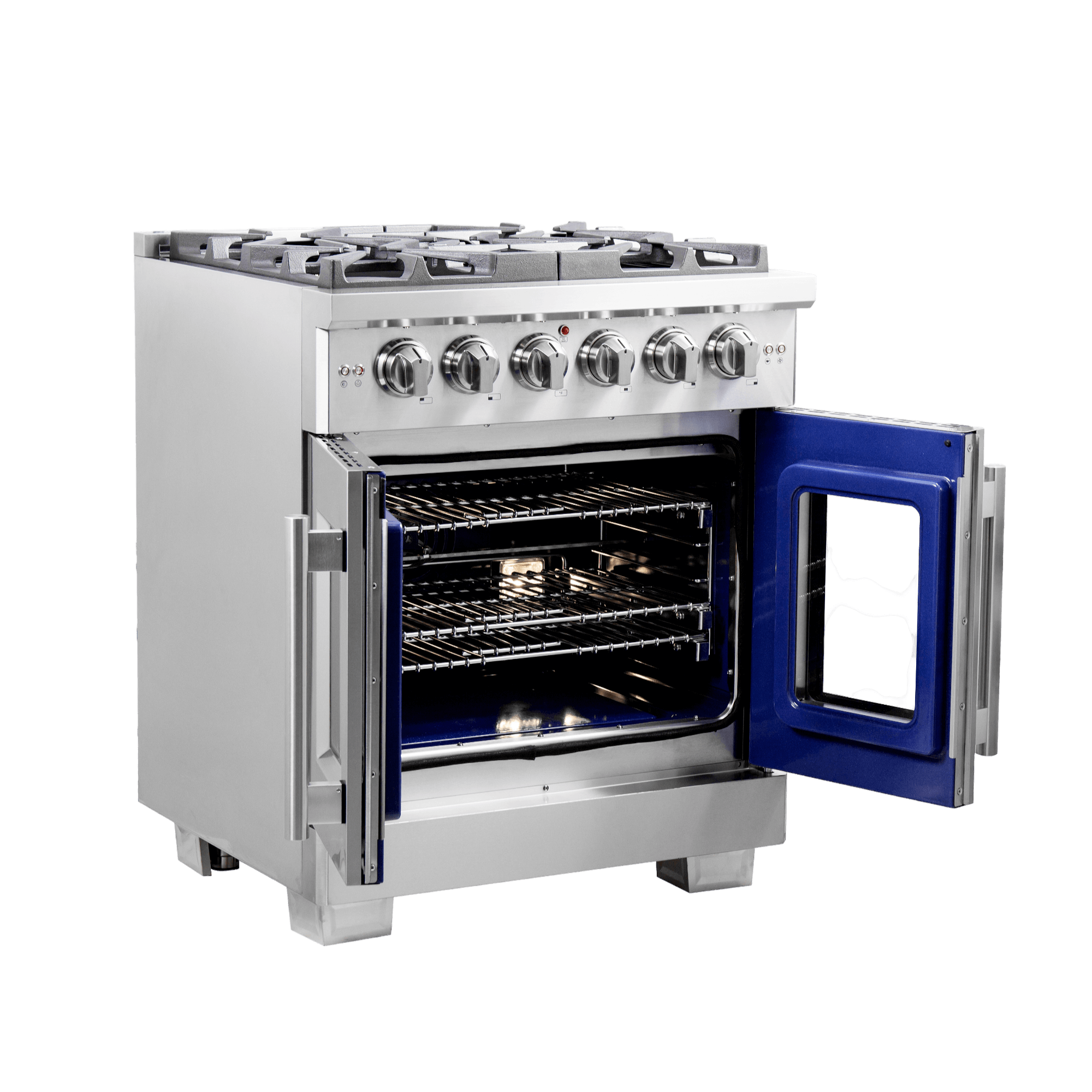 FORNO Capriasca 30" Freestanding French Door Gas Range - Image 4