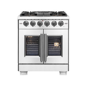 FORNO Capriasca 30" Freestanding French Door Gas Range