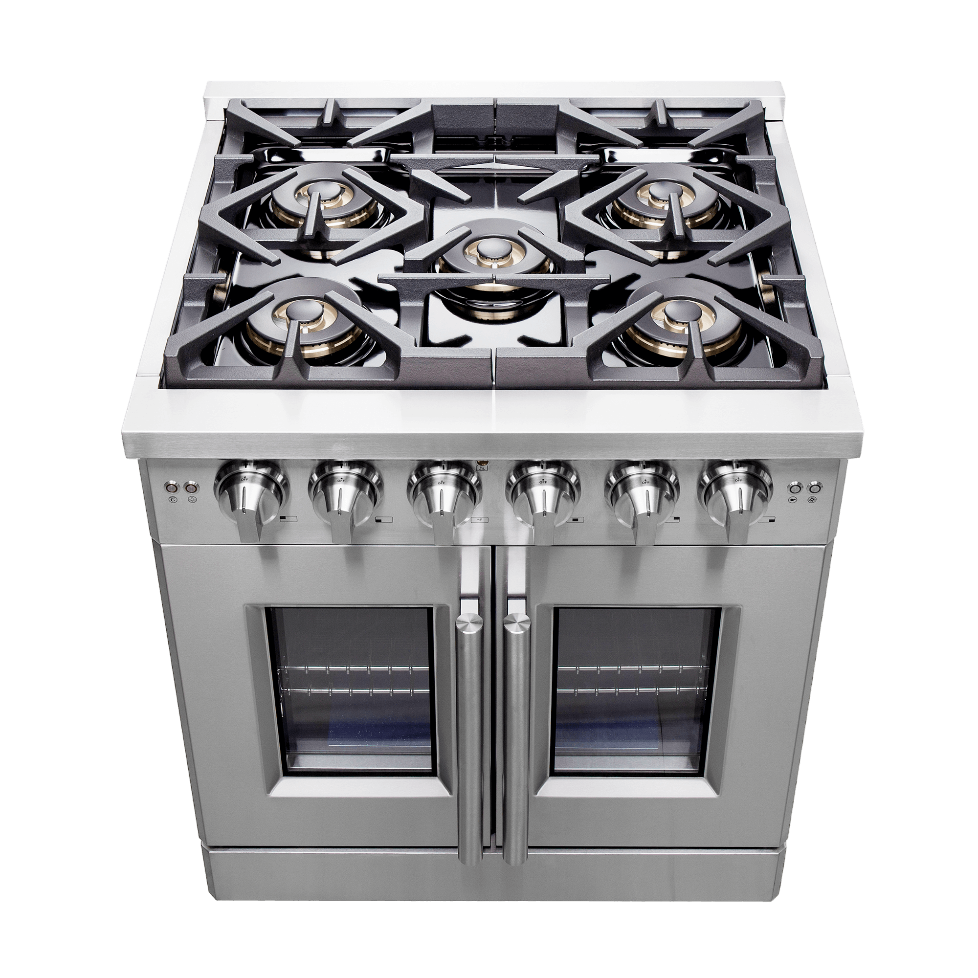 FORNO Capriasca 30" Freestanding French Door Gas Range - Image 5