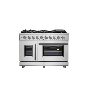 FORNO Massimo 48" Freestanding French Door Gas Convection Range
