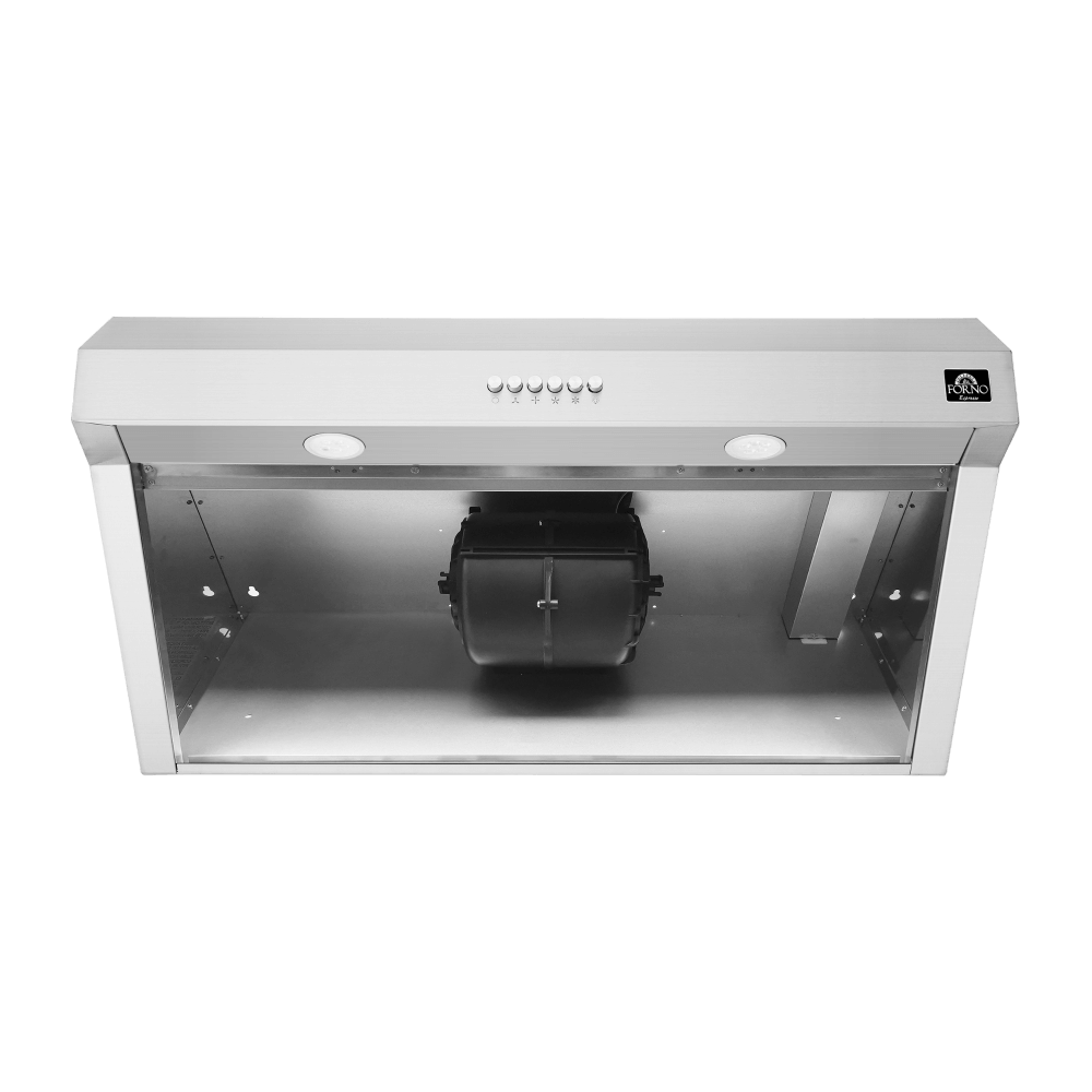 FORNO Bari Espresso 30" Under Cabinet Stainless-Steel Range Hood - Image 4