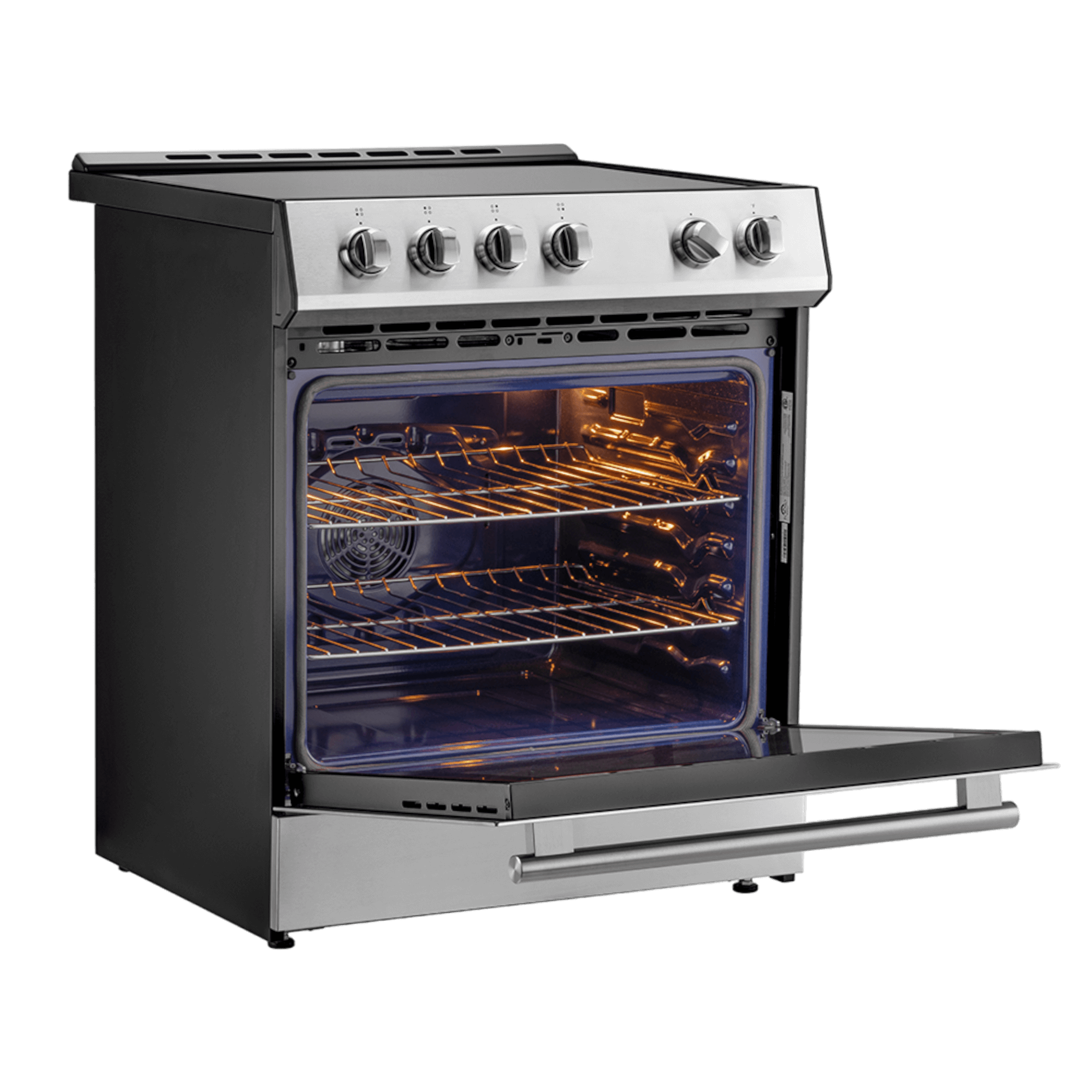 FORNO - Leonardo Espresso 30" Slide-In Electric Induction in Stainless-Steel, - Image 4