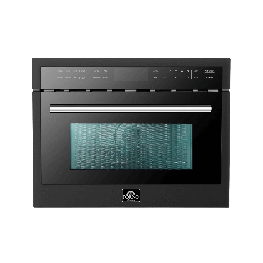 FORNO Oliena Espresso Black 24" 1750 Watt Compact Oven & 1000 Watt Microwave, 1.6 cu. ft. - Image 2