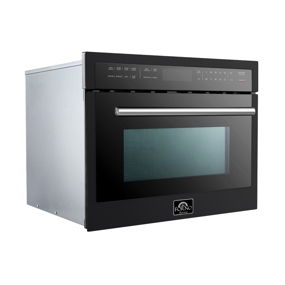 FORNO Oliena Espresso Black 24" 1750 Watt Compact Oven & 1000 Watt Microwave, 1.6 cu. ft. - Image 5