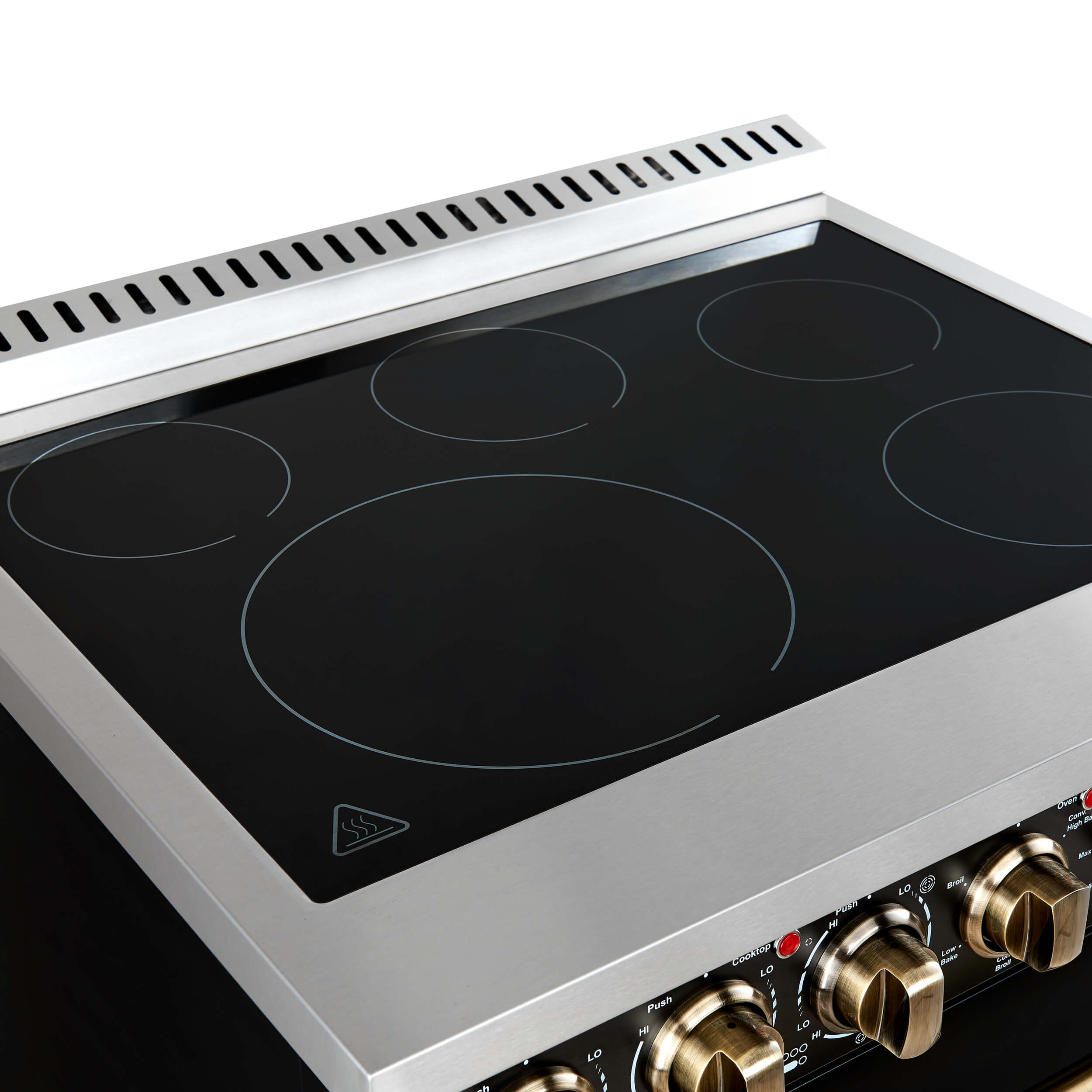 FORNO Paolo 30" Freestanding Electric Range in Black, 4.38 cu.ft. True Convection Oven - Image 5