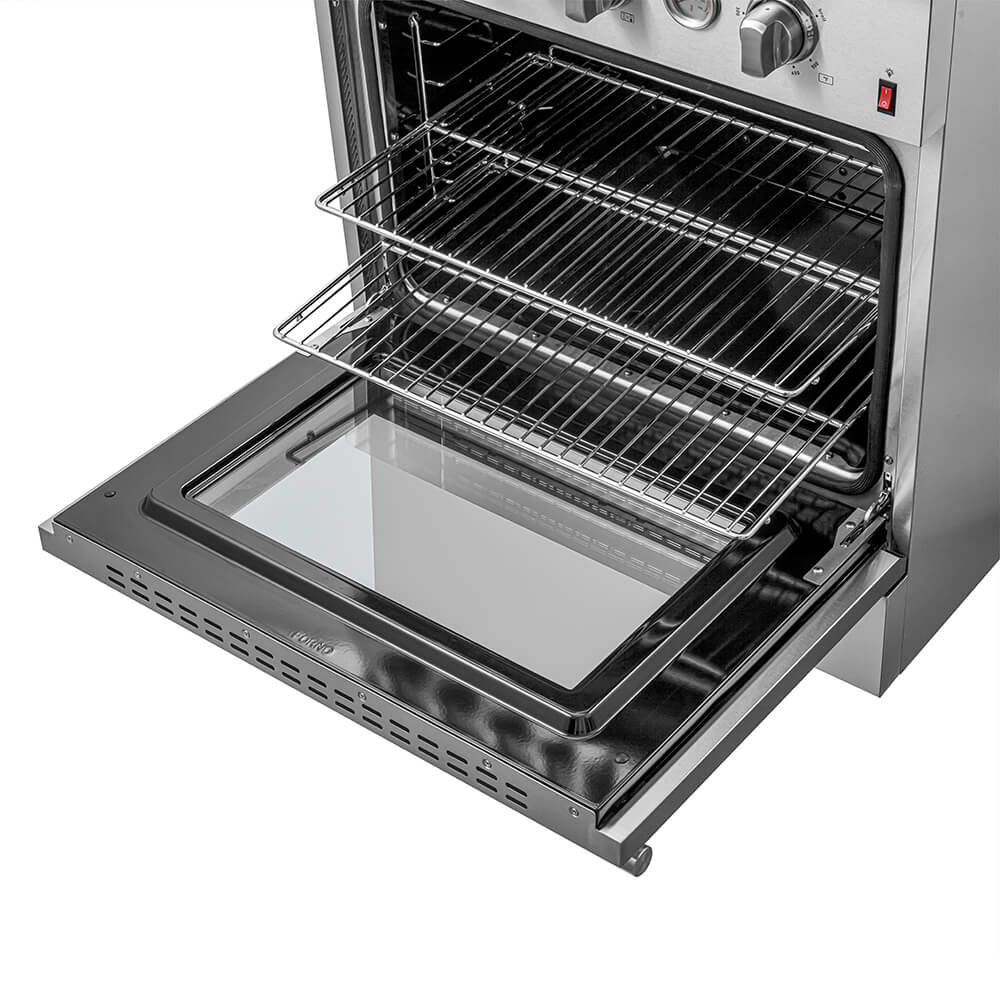 FORNO Giovanni 30-inch Gas Range Stainless Steel, 5 Burners 67,000 BTU, 4.32 cu.ft. Convection Oven - Image 4