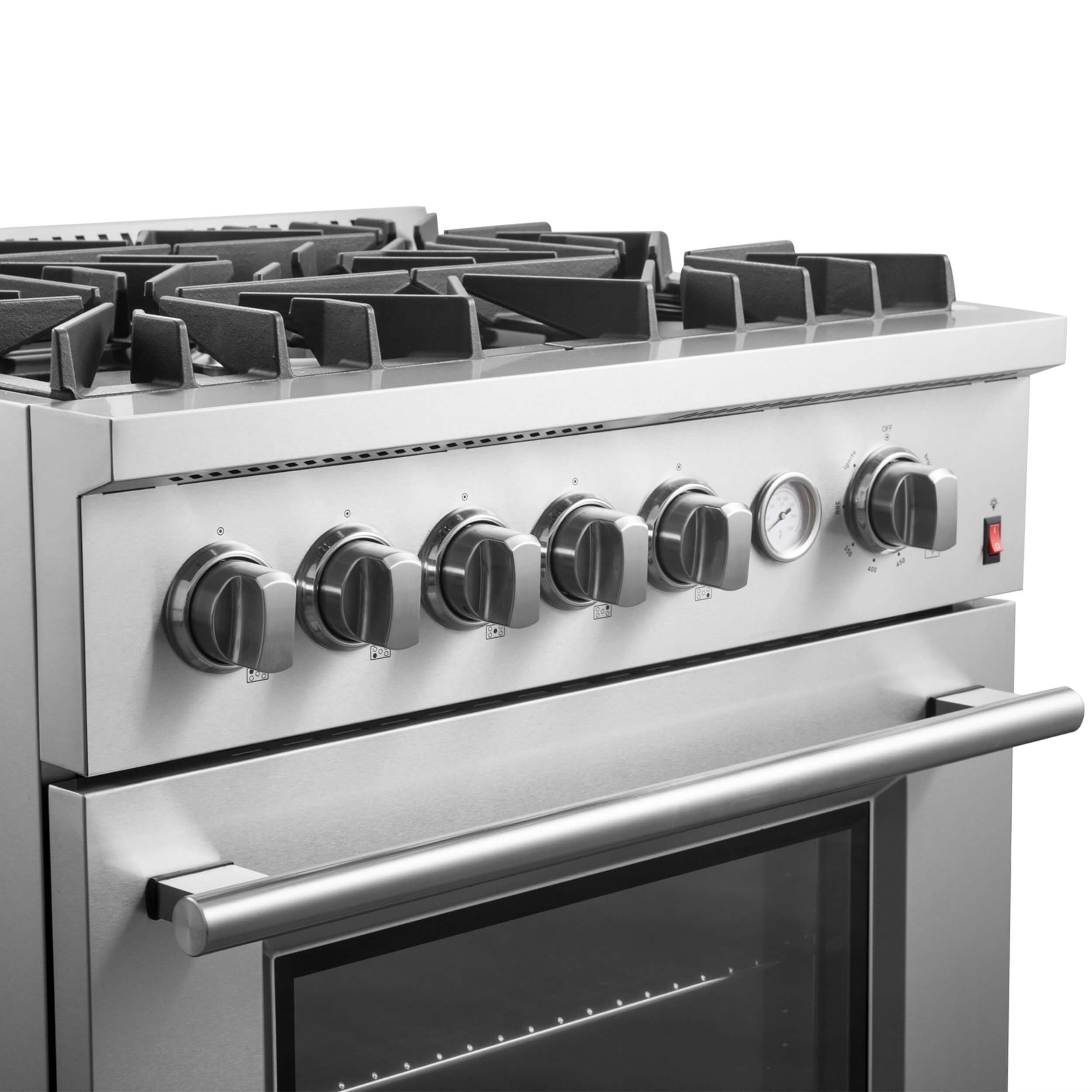 FORNO Giovanni 30-inch Gas Range Stainless Steel, 5 Burners 67,000 BTU, 4.32 cu.ft. Convection Oven - Image 12