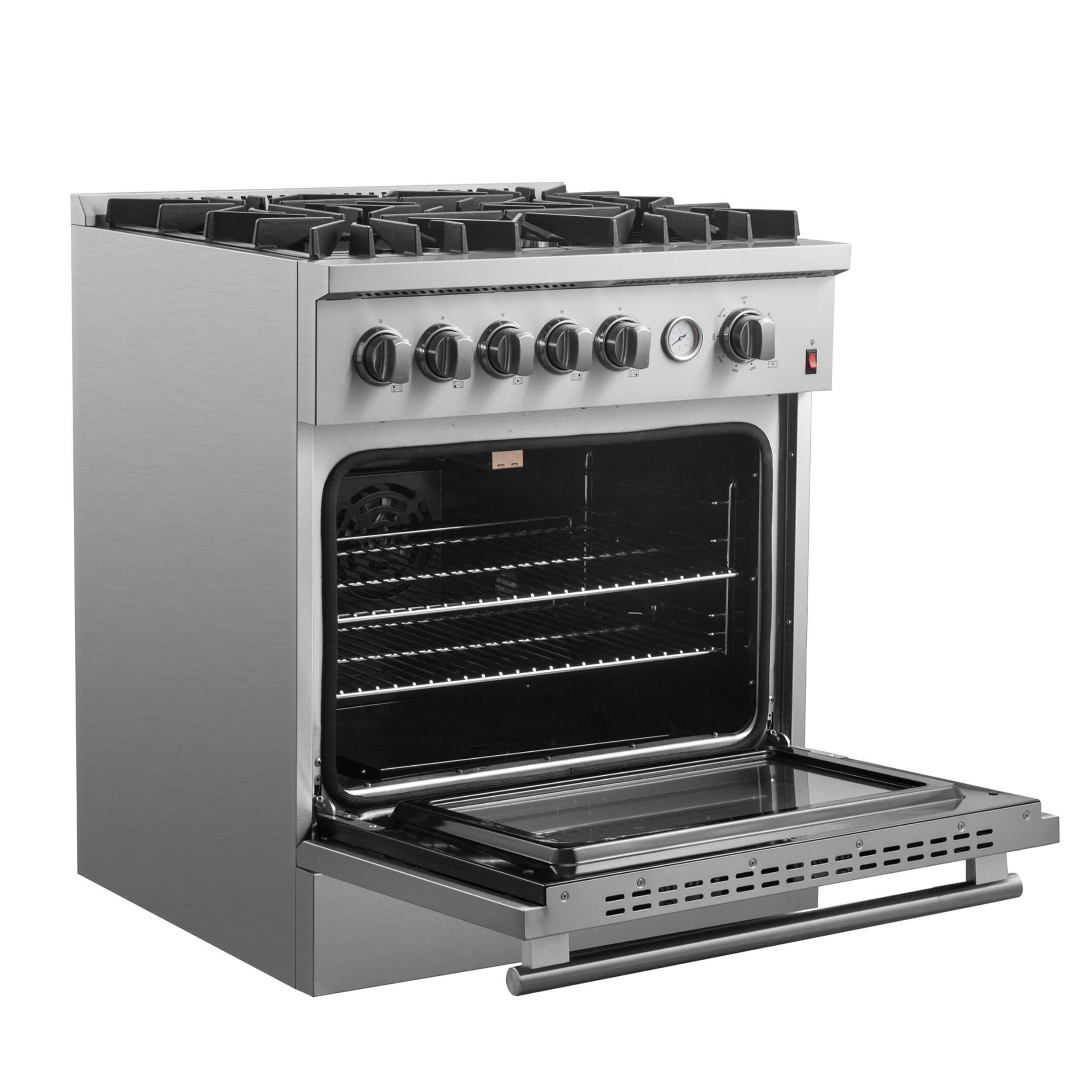 FORNO Giovanni 30-inch Gas Range Stainless Steel, 5 Burners 67,000 BTU, 4.32 cu.ft. Convection Oven - Image 11