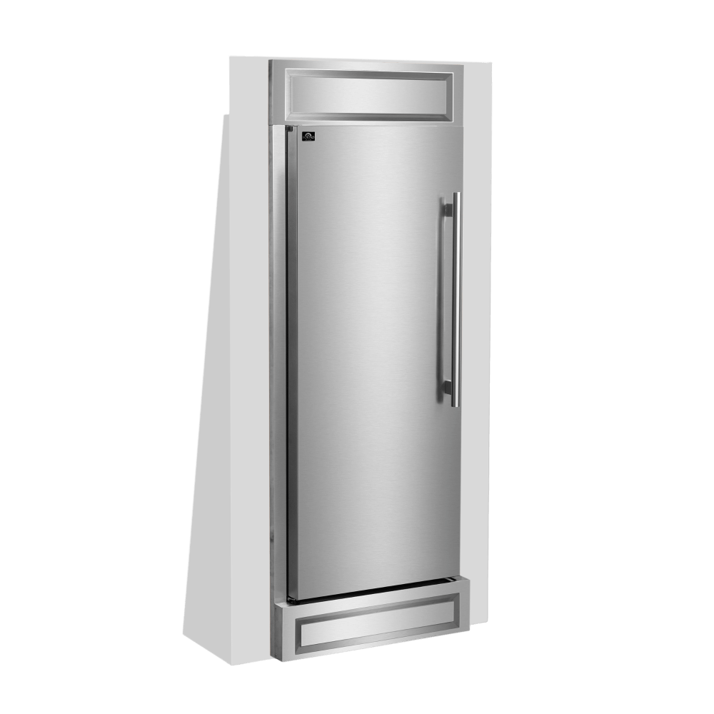 FORNO Maderno 32" Left Swing Convertible Refrigerator/Freezer Built-In with Decorative Grill Trim, 13.6 cu.ft. - Image 10