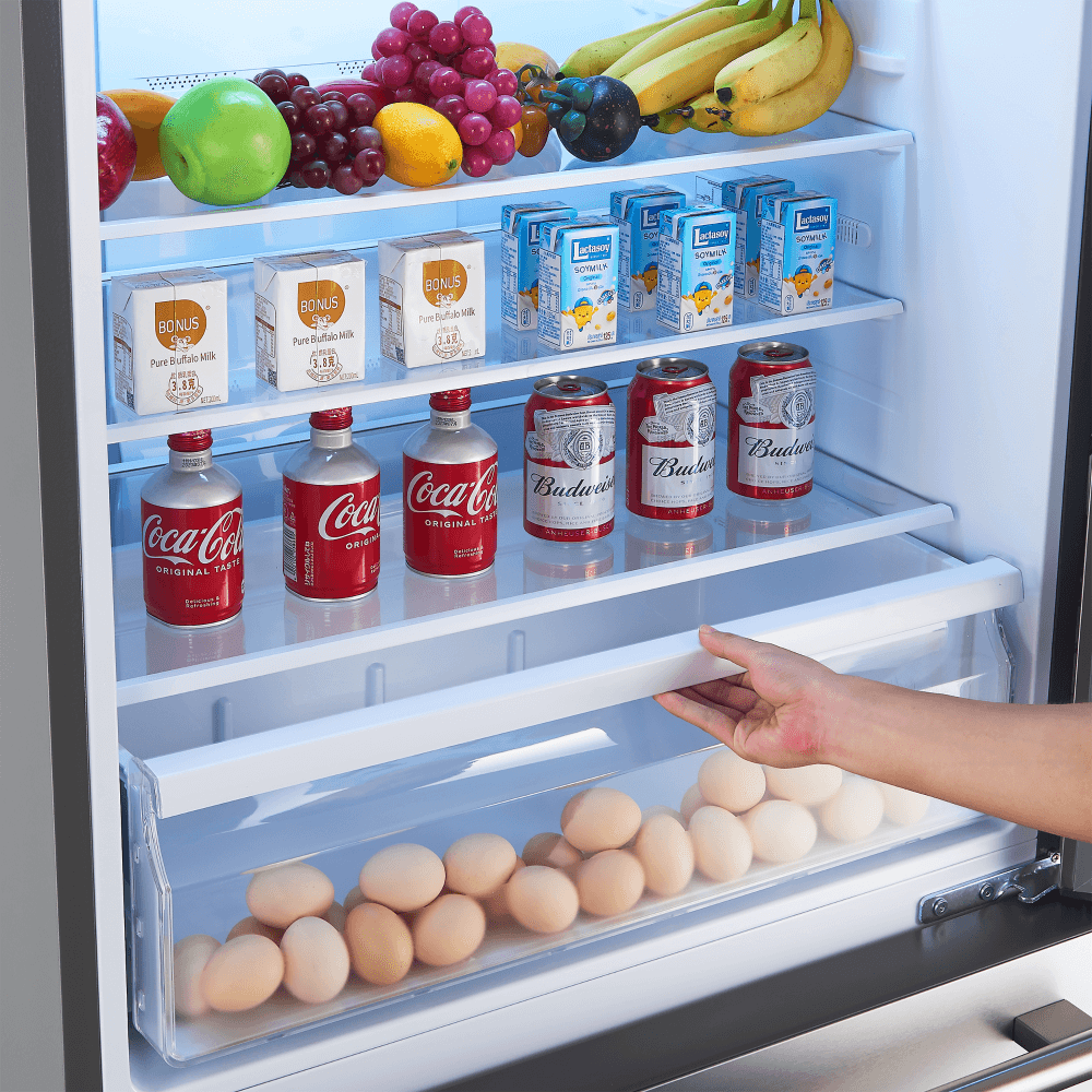 FORNO 31" Milano Espresso Bottom Freezer Right Swing Door Refrigerator in Stainless Steel, 17.2 cu. ft. - Image 8