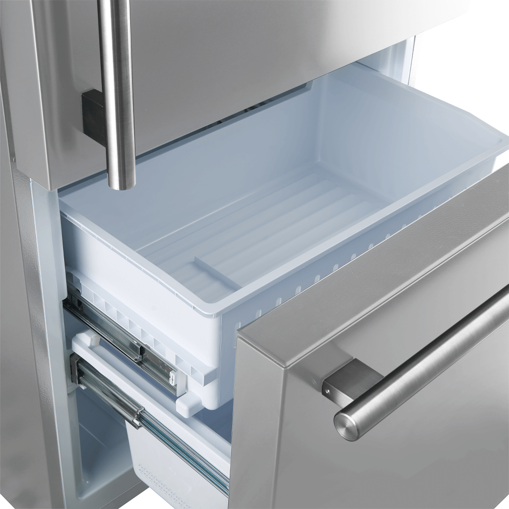 FORNO 31" Milano Espresso Bottom Freezer Right Swing Door Refrigerator in Stainless Steel, 17.2 cu. ft. - Image 7